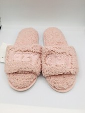 JENNI INTIMATES Slippers Women's Lazy Day Faux-Sherpa Large Pink