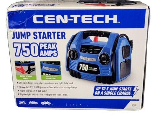Cen-Tech 750 Peak Amp Jump Starter And 12v Power Pack | 57209