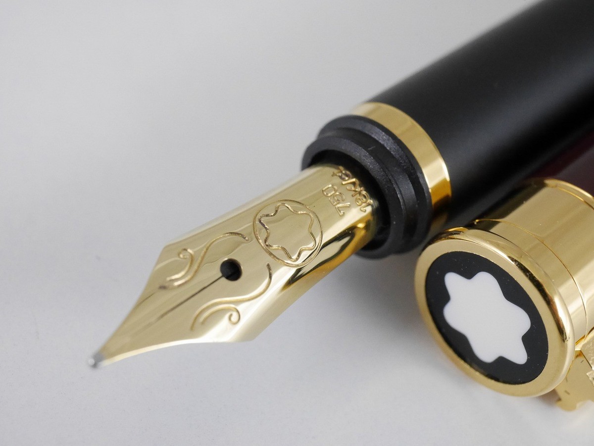 Montblanc Noblesse Bordeaux Lacquer Fountain Pen F MINT FREE