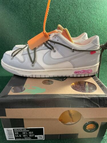 Size 10 - Nike Dunk Low x Off-White Lot 22 of 50 2021