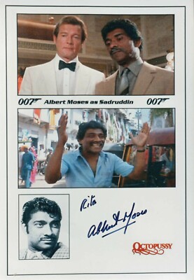 Albert Moses in James Bond - ''Octopussy'' - Original Signed