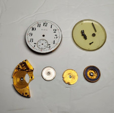 ELGIN Open Face Pocket Watch Vintage 1900-1909 Year Manufactured PARTS ONLY