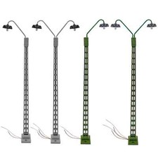 Gittermast Bogenlampe 1 & 2 armig in 2 Farben für LGB-Anlagen Spur G Gartenbahn