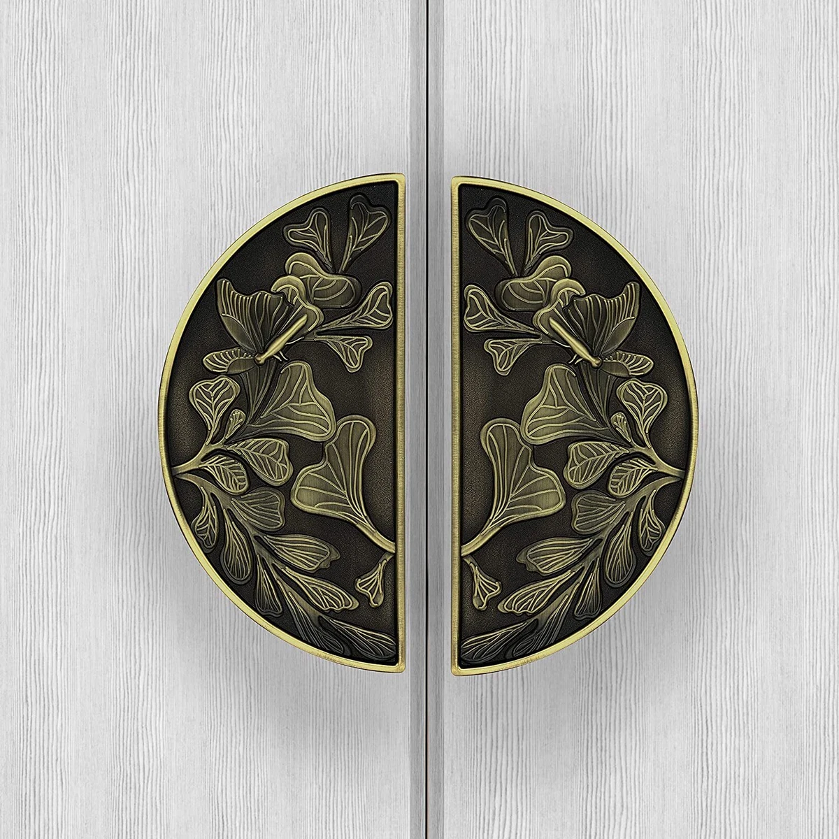 Round brass door handles deals