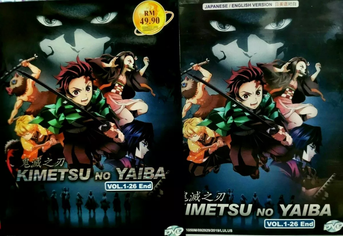 DVD Demon Slayer: Kimetsu no Yaiba TV Series 1-26 End + 2 MOVIES +Tracking  -2box