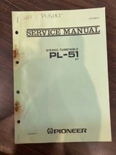 PIONEER PL-51 PL51 TURNTABLE Service Manual ORIGINAL