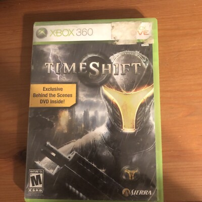 Xbox 360 Game TimeShift Time Space Travel Action Shooter With