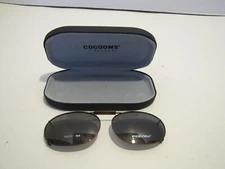 NWT COCOONS RECTANGLE CLIP ON SUNGLASSES RC2 54 POLARe W/CASE