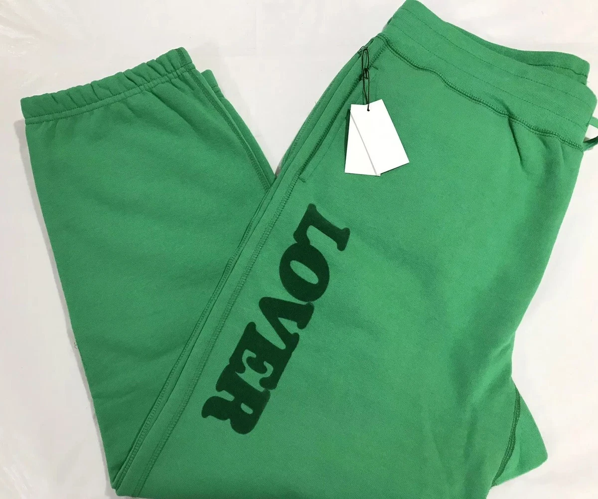NWT BIANCA CHANDON LOVER SWEATPANTS GREEN 100% COTTON SIZE L