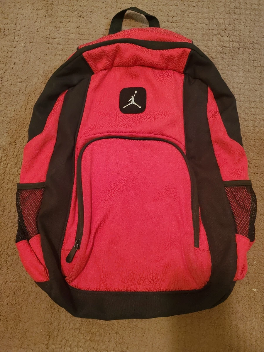 AIR JORDAN Red Black Elephant Print Legacy Elite BACKPACK