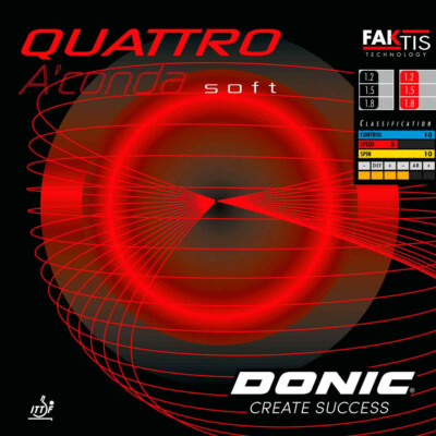 Donic Quattro Aconda soft Tischtennisbelag / NEU und OVP / zum Sonderpreis