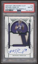 Panini National Treasures Michael Penix Jr RC Rookie ON CARD AUTO Patch SSP 1/5