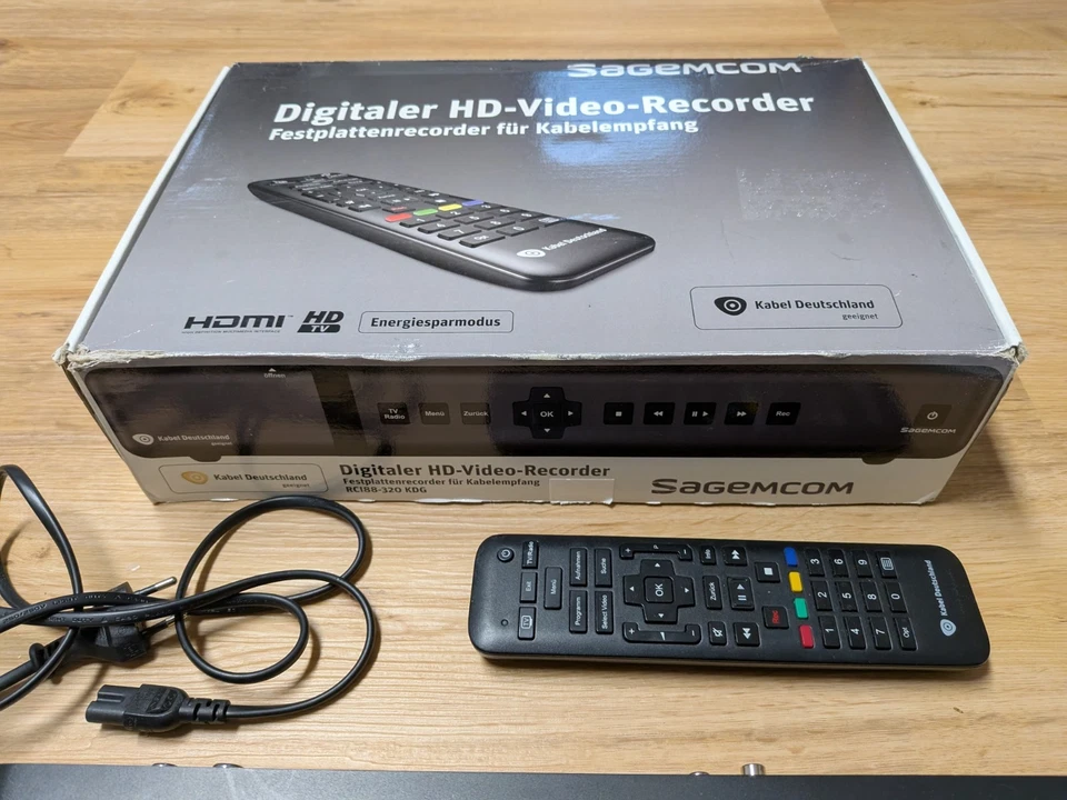 Sagemcom HD Video Festplatten Recorder Kabelempfang HDMI RCI88-320 KDG  - Bild 3 von 4