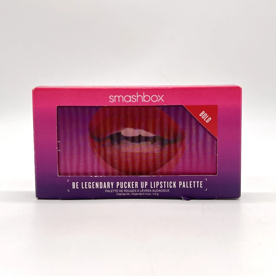 SMASHBOX Be Legendary Pucker Up Lipstick Palette Bold Matte Shades 0.14oz NEW - Image 3 of 4
