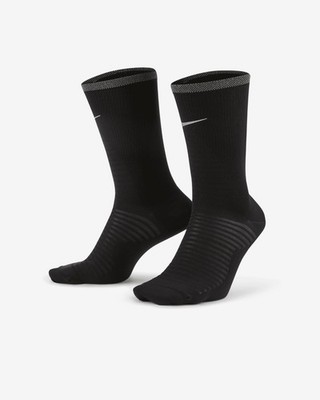 Nike Spark Running Lightweight Crew Socks Black Size 6-7.5
