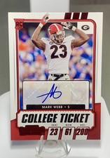 2021 Panini Contenders Draft Picks Autographs Mark Webb #248 Game Ticket Red RC