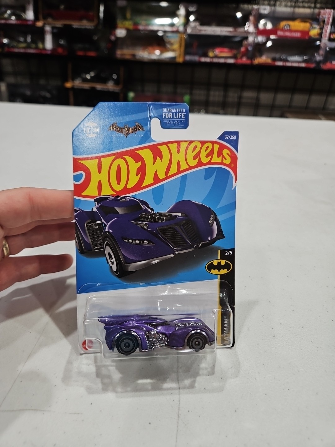 Hot Wheels Batman:Arkham Asylum Batmobile Purple #32 32/250 2022 Batman 2/5