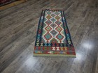 Authentic Afghan Chobi Vegetable Kilim Rug Tribal Geometric Desig Rug 2.4x6.5 Ft — photo 2