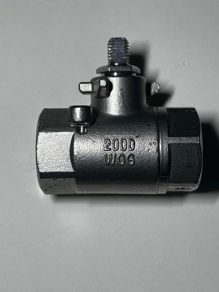 1/2" 2-Piece Full Port Ball Valve, Stainless Steel, FNPT CF8M 2000 WOG - Image 2 of 4