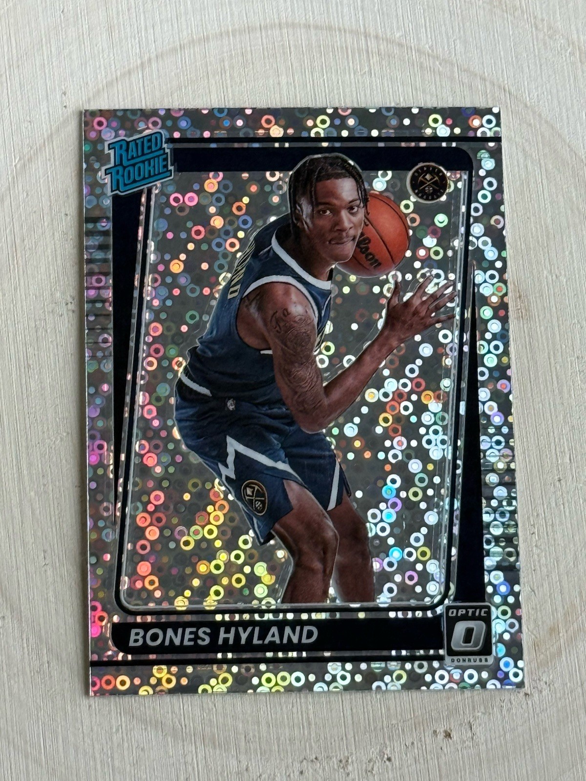 2021-22 Panini Donruss Optic #194 Bones Hyland Rated Rookie Disco PRIZM RC