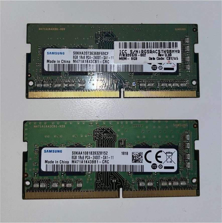 Samsung PC4-19200 (DDR4-2400) Bus Speed Computer RAM 16 GB Total