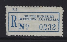 Registration Labels Australia WA South Bunbury   #0232
