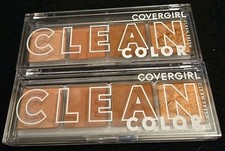 Lot of 2 Covergirl Clean Color Eyeshadow #222 Dreamy Pink~New Sealed