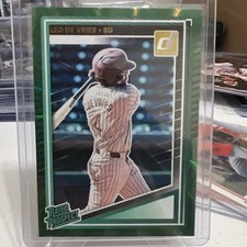Panini Donruss Rated Prospect Leo De Vries Green #148 San Diego Baseball Card