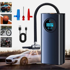 150 PSI Air Compressor Tire Inflator Fits Car Moto Bike Tires Air Pump Cordless