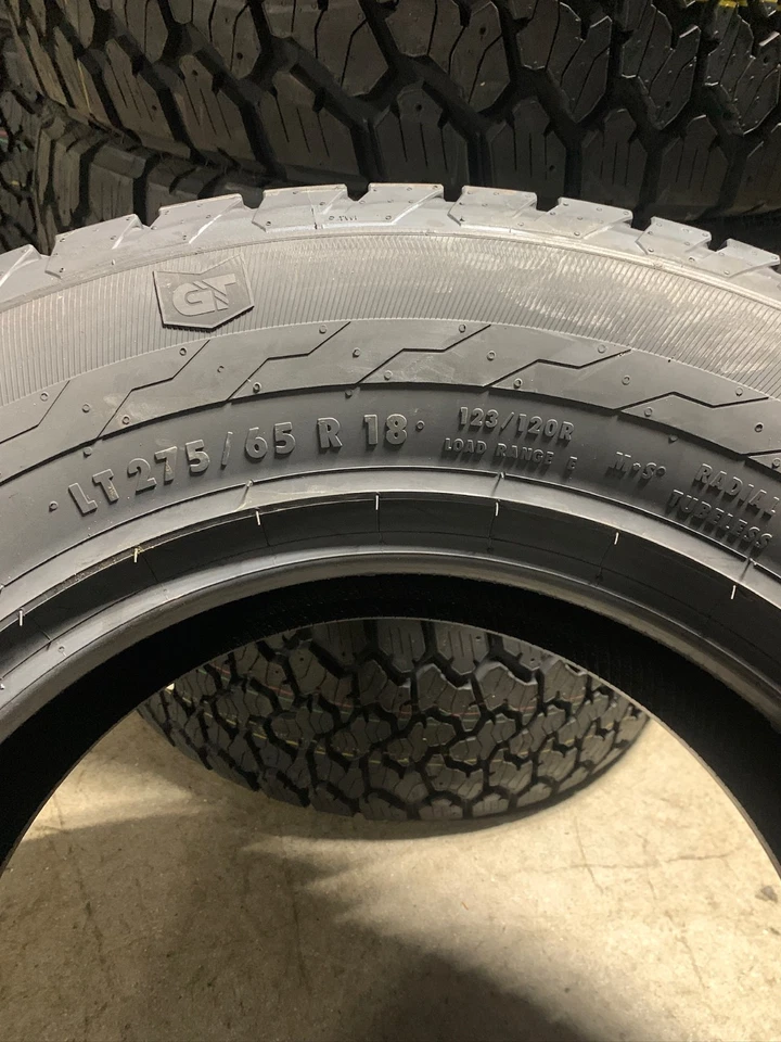 4 New LT 275 65 18 LRE 10 Ply General Grabber HD All Season Heavy Duty Tires - Image 4 of 4