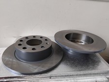 Image of Brake Disc Set Solid Rear 255mm ADV184306, 1K0615601AB, Audi, VW, Seat, Skoda