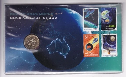 AUSTRALIAN PNC COVER: 2024 $1 OUT OF THIS WORLD - IN SPACE COIN #M3556