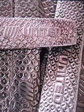 40 Vintage United Airlines Stainless Flatware Fish Scale Pattern