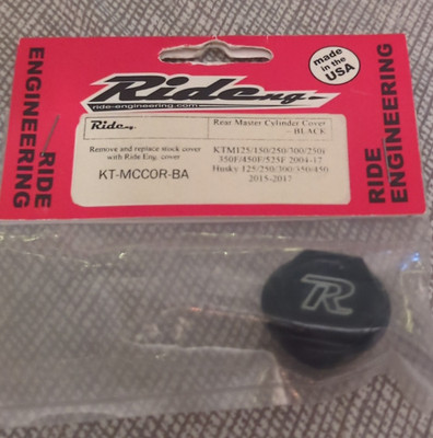 Ride Engineering Rear Brake Reservoir Cap - Black KT-MCC0R-BA