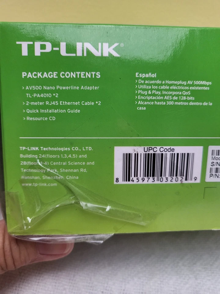 TP-Link Powerline Adapter AV500 Nano Computer Networking TL-PA4010 Kit - Image 2 of 4
