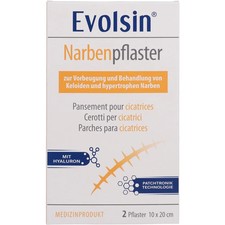 Evolsin Narbenpflaster Mit Hyaluron 10x20 cm 2St - PZN 19951264