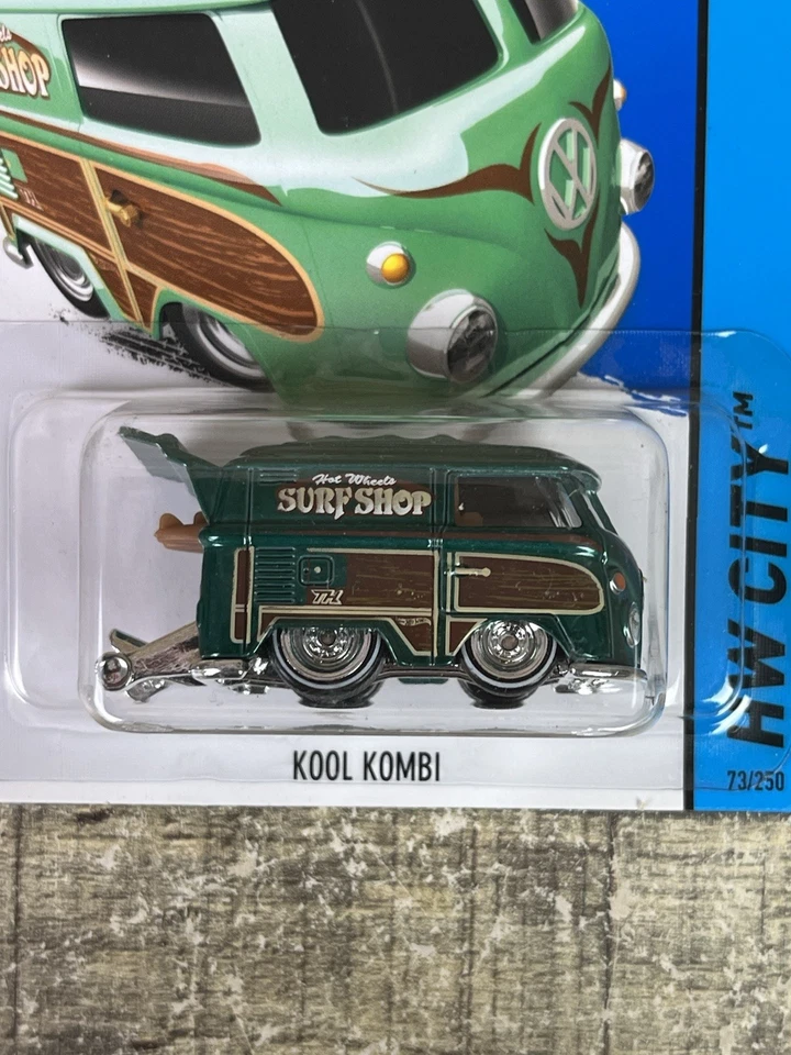 Hot Wheels 2015 Super Treasure Hunt Kool Kombi Surf Shop with Protector - VHTF - Image 3 of 4
