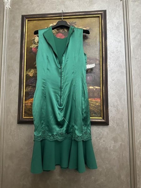 Women Dolce & Gabbana Dress Green Viscose 38