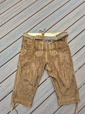 Fuchs Trachtenmoden Lederhosen Size 56 Leather Oktoberfest Bavarian Euc