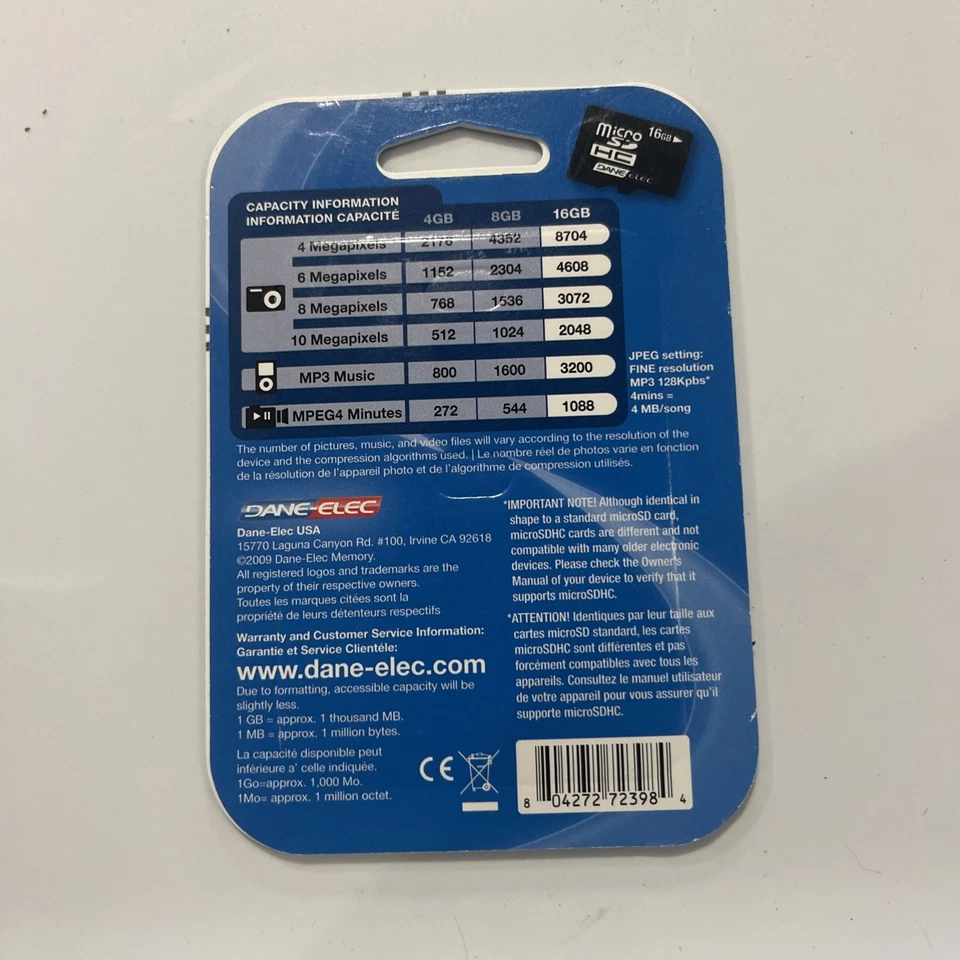 Dane-Elec MicroSDHC 16GB - Image 2 of 2