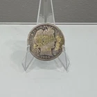 1900 Barber Half Dollar 50C Silver Coin Circulated 0.9 Fineness Uncertified