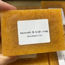 Tumeric + Kojic Acid Custom Handmade Soap Skin Whitening Dark Spot 3.53oz