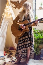 SPELL & THE GYPSY COLLECTIVE Bohemian Royale Maxi Gown Dress Size M RARE SP14