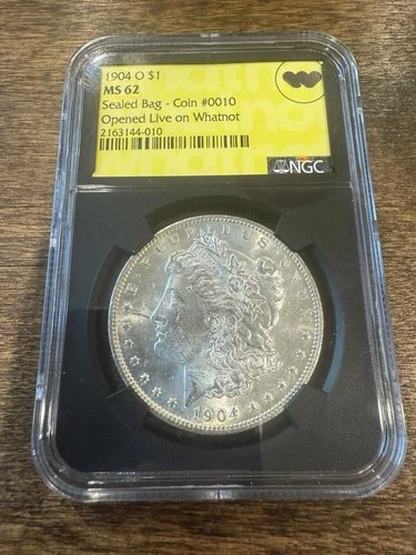 1904-O New Orleans Morgan Silver Dollar Ngc Ms 62 Opened Live On Whatnot #10