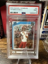 2024 PANINI CLEARLY DONRUSS #52 JAYDEN DANIELS ROOKIE RC PSA 9