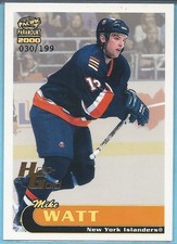 1999-00 Pacific Paramount MIKE WATT New York Islanders HOLO-GOLD SP #/199