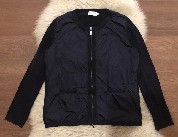 Women Moncler Sweater Navy Nylon M