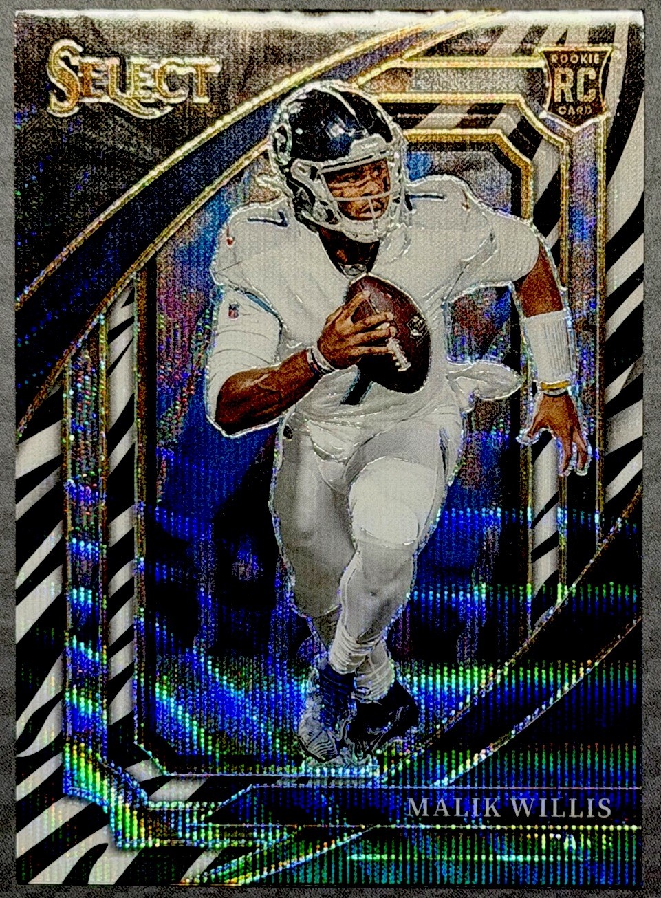 2022 Malik Willis Panini Select Suite Level Zebra SSP RC!