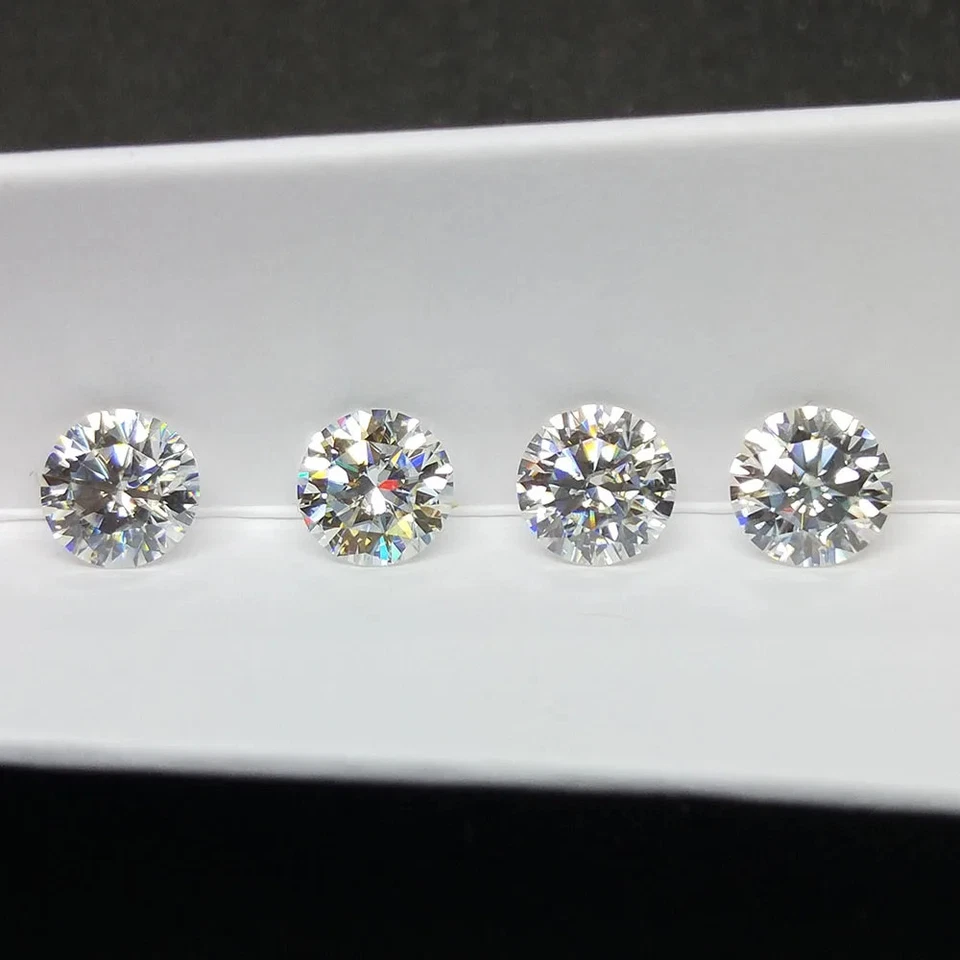 5ct Excellent D Color 11mm Round Cut Loose Moissanite VVS1 GRA Wholesale Price - Image 3 of 4