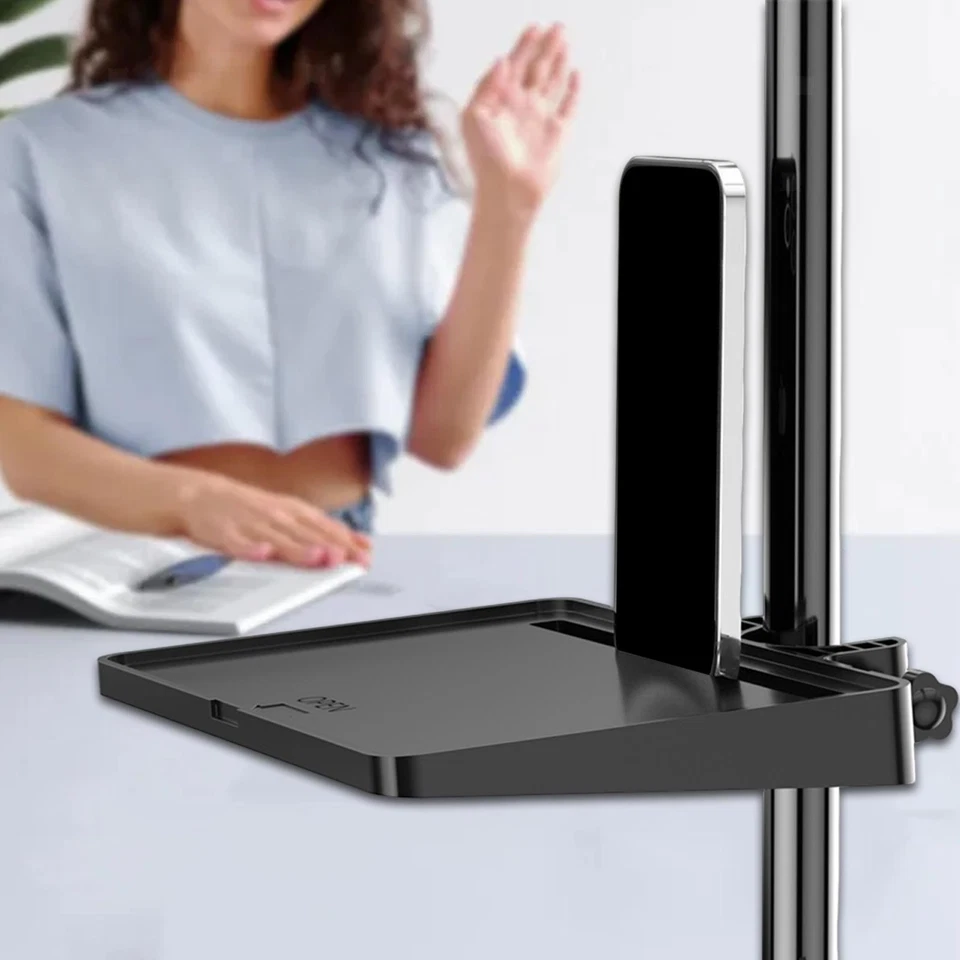 Microphone Stand Tray Device Support Platform Attachment Accessories Utility